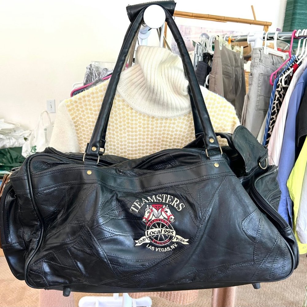 Genuine Leather Teamster Duffle Bag